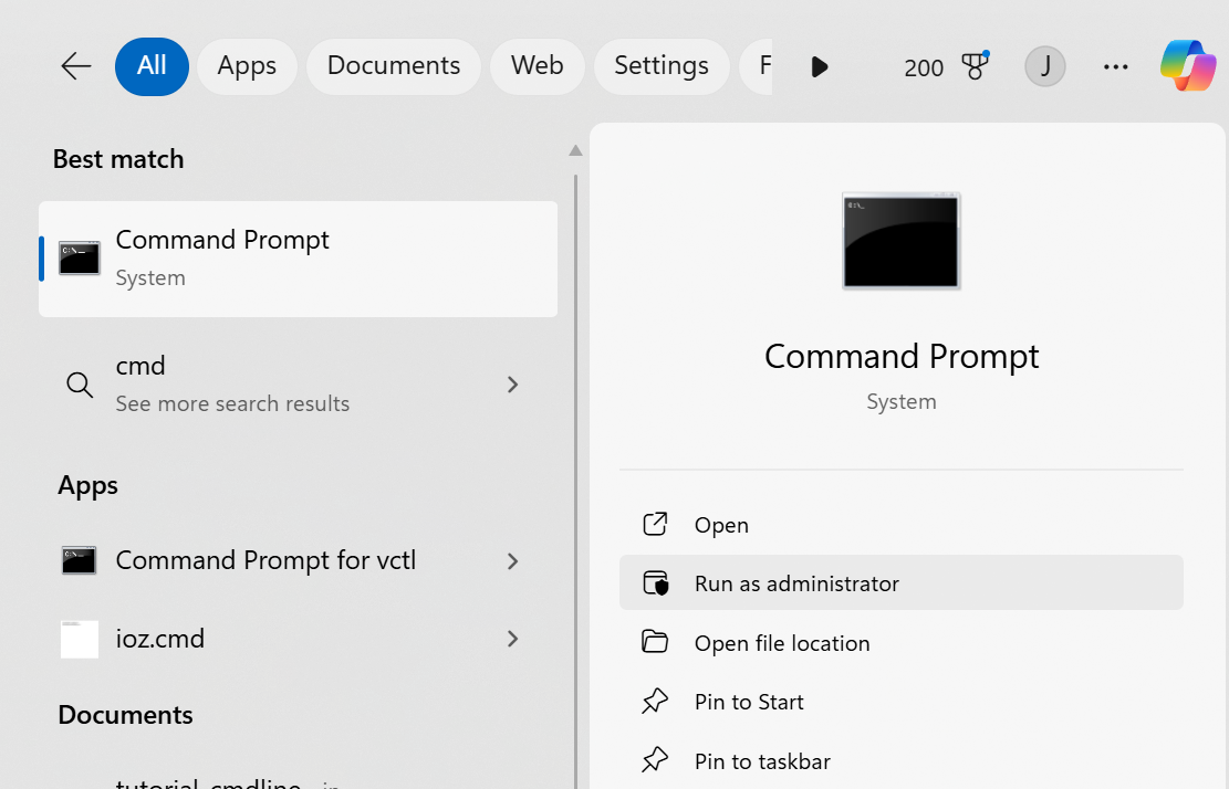 Start CMS as Administrator